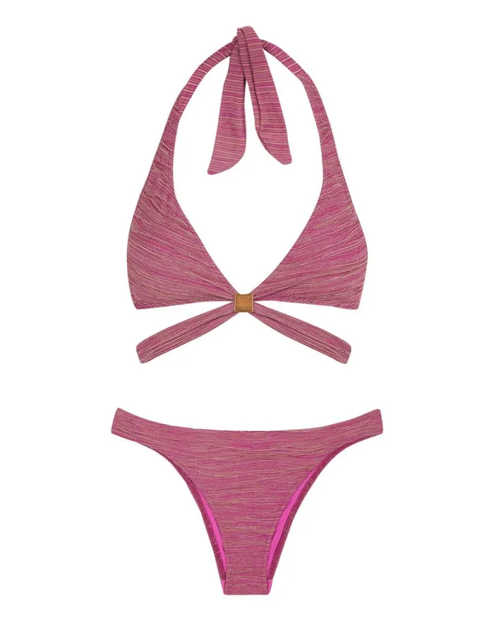 Women ViX Paula Hermanny Tops Spencer Lola Top 8211 Berry Burst