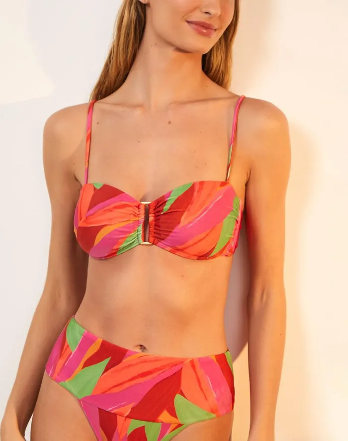 Women ViX Paula Hermanny Tops Square Bandeau Top 8211 Cherish