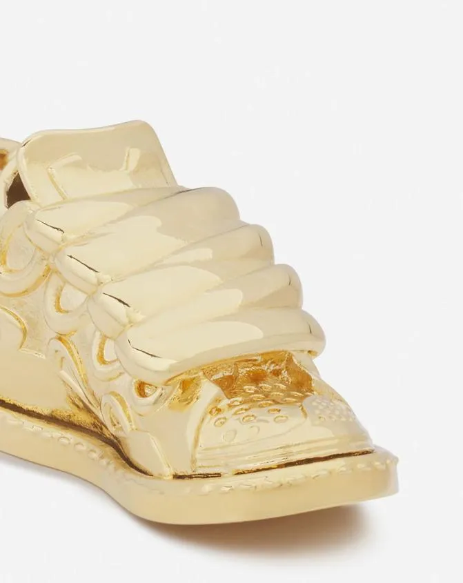 Women Wallets and Small Leather Goods Lanvin Curb Sneakers Brass Key Ring Gold Women Wallets and Small Leather Goods Lanvin Curb Sneakers Brass Key Ring Gold