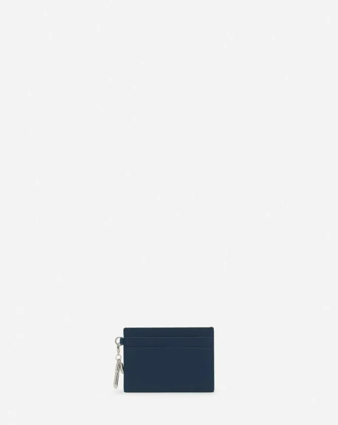 Women Wallets and Small Leather Goods Lanvin Squence Leather Cardholder Petrol Blue Women Wallets and Small Leather Goods Lanvin Squence Leather Cardholder Petrol Blue