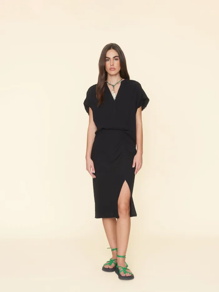Women XRENA Black Scottie Skirt Skirts
