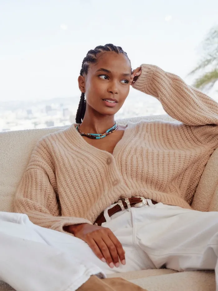 Women XRENA Cream Ice Milli Cardigan Sweaters and Jackets Women XRENA Cream Ice Milli Cardigan Sweaters and Jackets