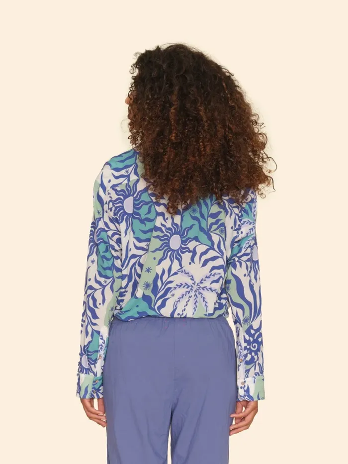 Women XRENA Stellar Blue Beau Shirt Shirts Women XRENA Stellar Blue Beau Shirt Shirts