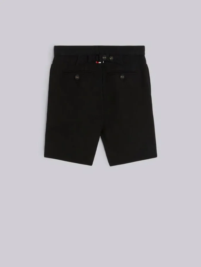 Wool Pique Suiting Tuxedo Bermuda Shorts Black BoysGirls Thom Browne Trousers And Shorts