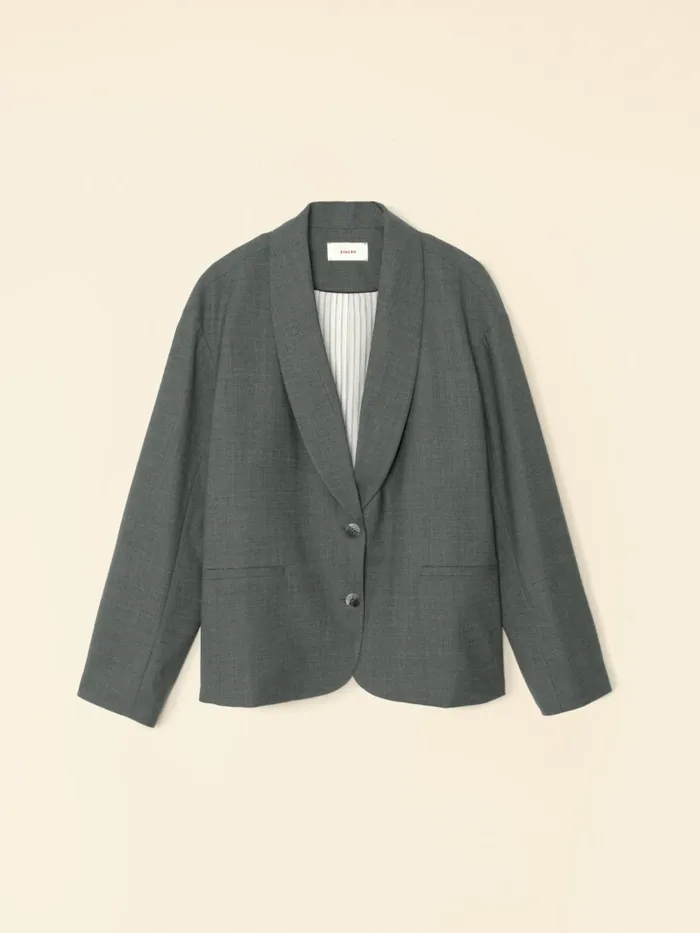 XRENA Charcoal Melange Jonah Jacket Women Sweaters and Jackets