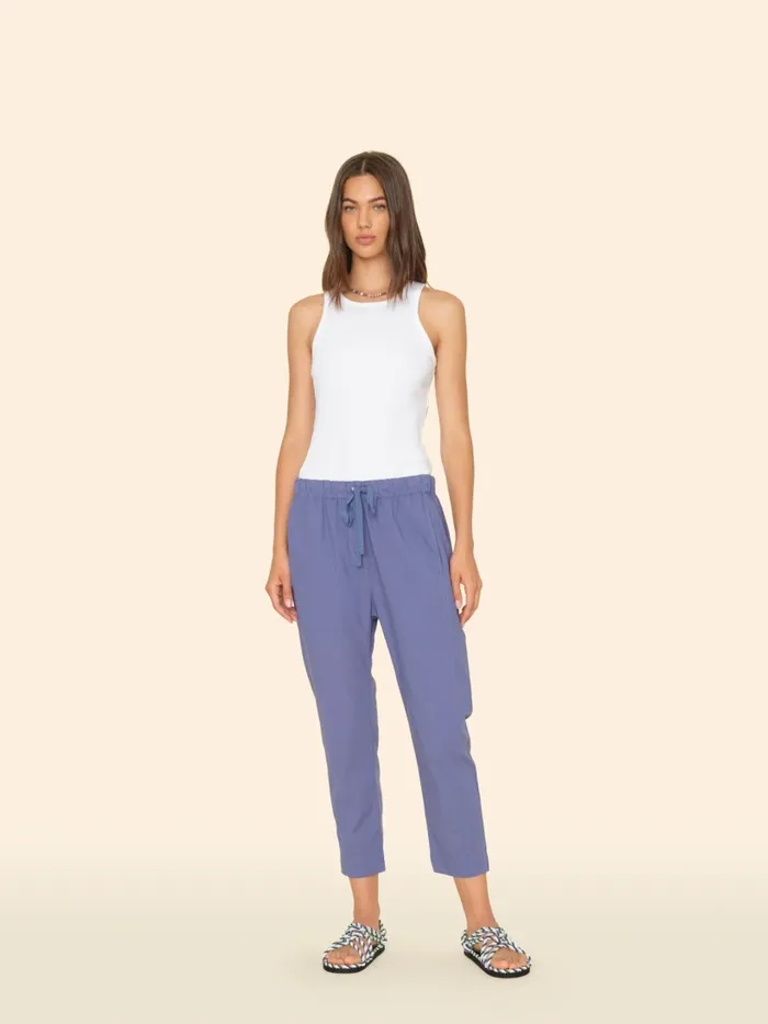 XRENA Pants and Jumpsuits Women Marlin Blue Draper Pant XRENA Pants and Jumpsuits Women Marlin Blue Draper Pant